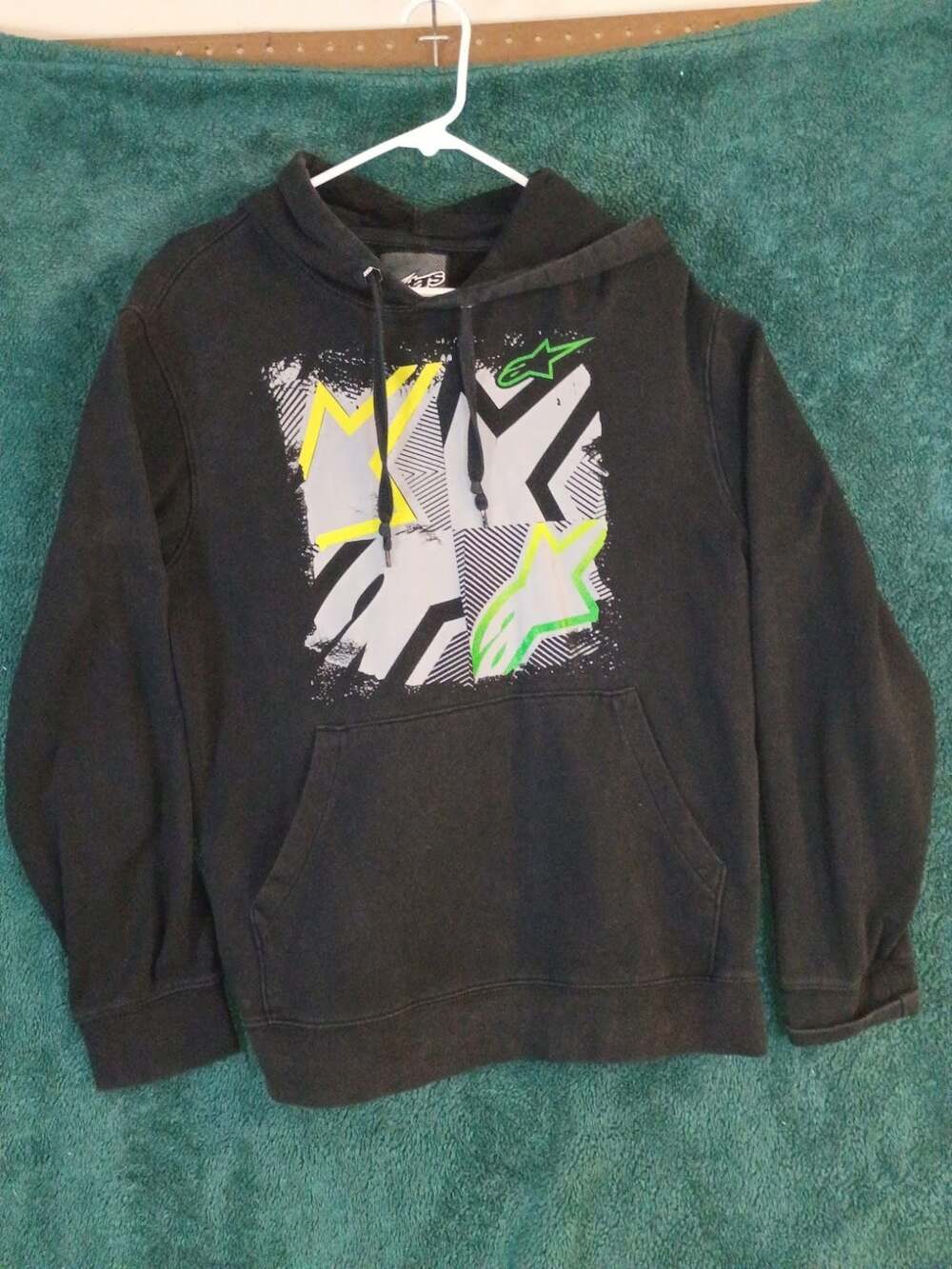Alpinestars Graphic Pullover Hoodie Black Size Medium